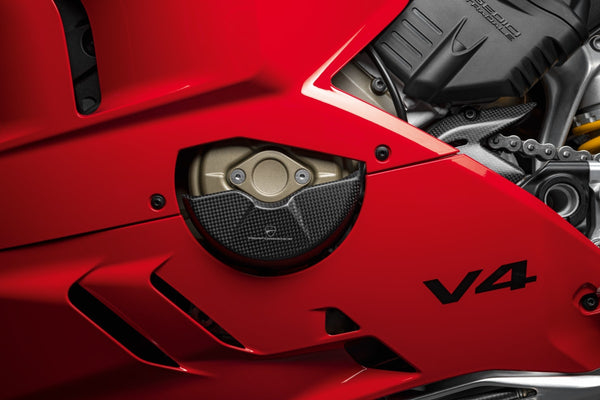 SCRAMBLER DUCATI PANIGALE V4 Carbon protection for generator cover