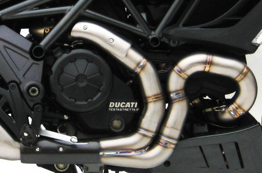 ZARD EXHAUST HEADERS KIT Ducati DIAVEL 2011-2018 2>1 VERSION ZD117SCR