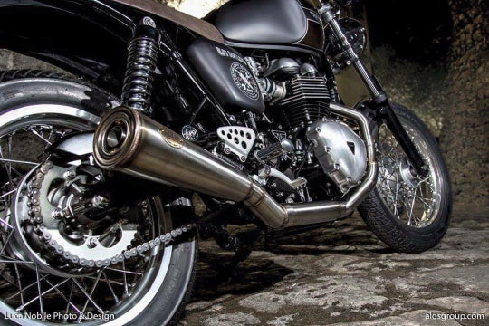 ZARD EXHAUST BAD CHILD 2>1 FULL KIT Triumph SCRAMBLER < M.Y. 2016 CARBURETTOR ZTPH057SKB-08