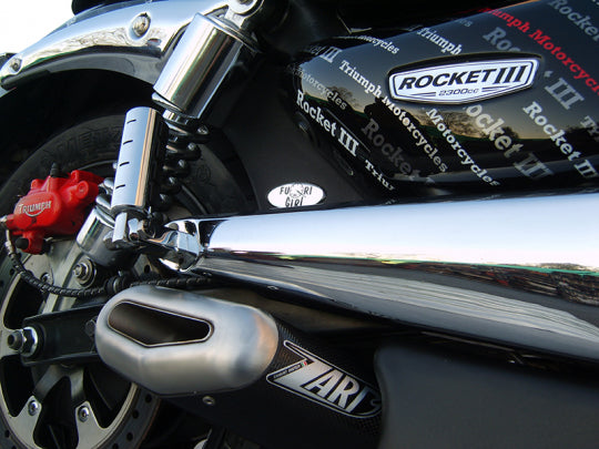 ZARD EXHAUST PENTA SILENCERS KIT Triumph ROCKET III STEEL-CARBON ZTPH037SKS