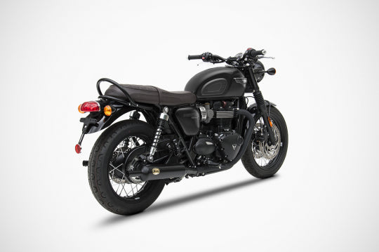 ZARD EXHAUST N. 2 STEEL SILENCERS Triumph BONNEVILLE T120 2016/19 BOTTLE DESIGN ZTPH061SSR