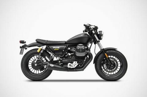 ZARD EXHAUST N. 2 SILENCERS Moto Guzzi V9 BOBBER - ROAMER 2016/19 BIG VERSION ZG080SSR