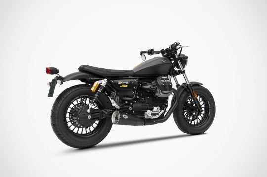 ZARD EXHAUST N. 2 SILENCERS Moto Guzzi V9 BOBBER - ROAMER 2016/19 BIG VERSION ZG080SSR