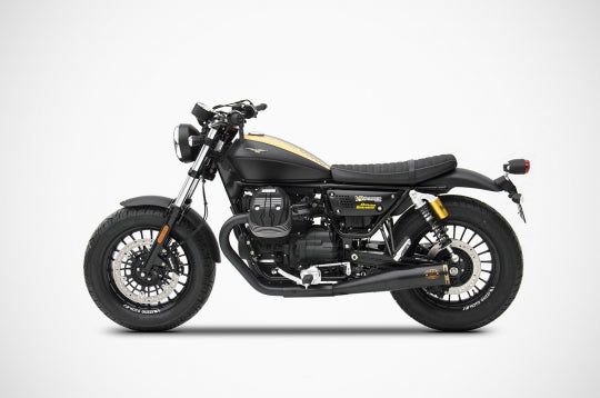 ZARD EXHAUST N. 2 SILENCERS Moto Guzzi V9 BOBBER - ROAMER 2016/19 SLIM VERSION ZG081SSR
