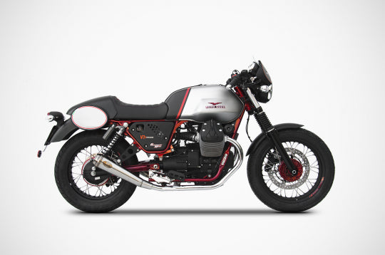ZARD EXHAUST N. 2 SILENCERS Moto Guzzi V7 II RACER STEEL VERSION ZG079SSR