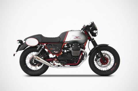 ZARD EXHAUST N. 2 SILENCERS Moto Guzzi V7 II RACER STEEL VERSION ZG079SSR
