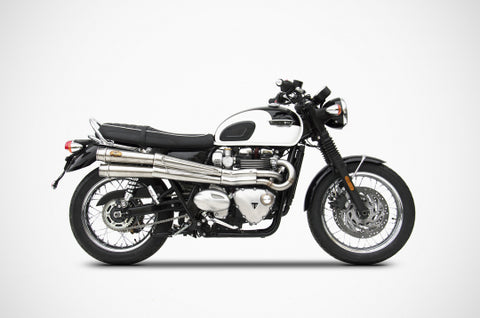 ZARD EXHAUST HIGH MOUNTED FULL KIT Triumph BONNEVILLE T120 2016/19 2>2 VERSION ZTPH066SKA