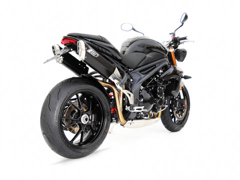 ZARD EXHAUST HIGH MOUNTED SILENCERS Triumph SPEED TRIPLE 1050 > M.Y. 2011 PENTA VERSION ZTPH510ASR