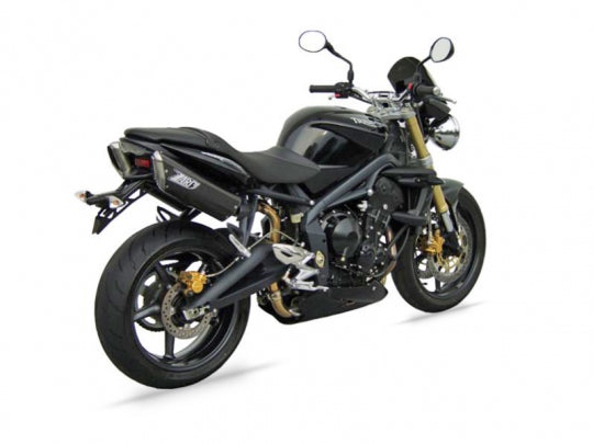 ZARD EXHAUST HIGH MOUNTED SILENCERS Triumph STREET TRIPLE 675 PENTA VERSION ZTPH040SSR