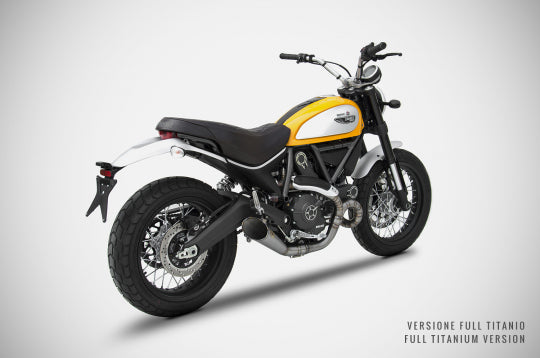 ZARD EXHAUST 2>1 FULL KIT Ducati SCRAMBLER 800 CONICAL VERSION ZD785SKR