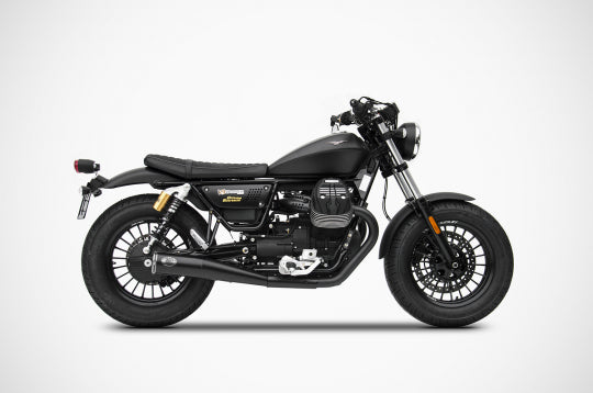 ZARD EXHAUST N. 2 SILENCERS Moto Guzzi V9 BOBBER - ROAMER 2016/19 SLIM VERSION ZG081SSR