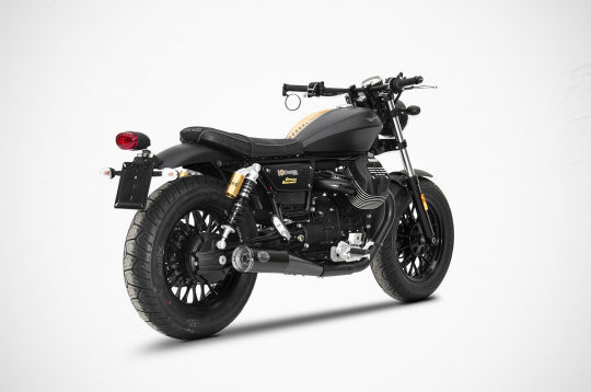 ZARD EXHAUST N. 2 SILENCERS Moto Guzzi V9 BOBBER - ROAMER 2016/19 SLIM VERSION ZG081SSR