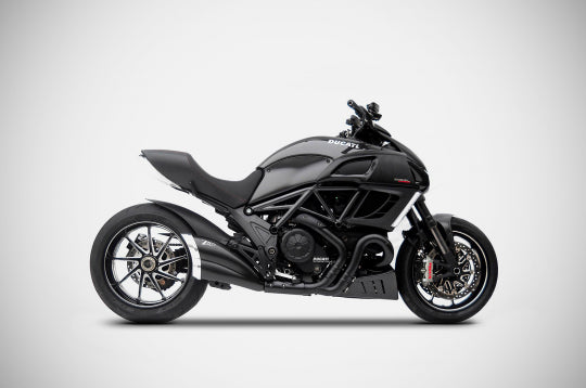 ZARD EXHAUST SILENCER Ducati DIAVEL 2011-2018 STEEL VERSION ZD117SSR