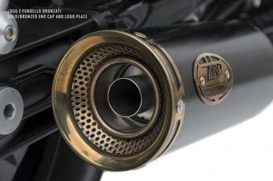 ZARD EXHAUST N. 2 SILENCERS Moto Guzzi V9 BOBBER - ROAMER 2016/19 SLIM VERSION ZG081SSR