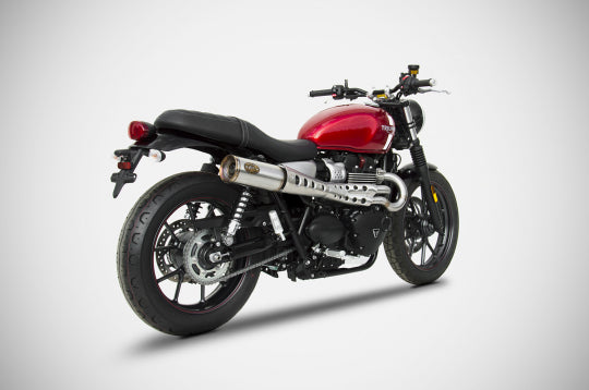 ZARD EXHAUST HIGH MOUNTED FULL KIT Triumph STREET TWIN 2016/19 2>1 VERSION ZTPH075SKA