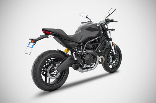 ZARD EXHAUST 2>1 FULL KIT Ducati MONSTER 797 2017/19 CONICAL VERSION ZD789SKR