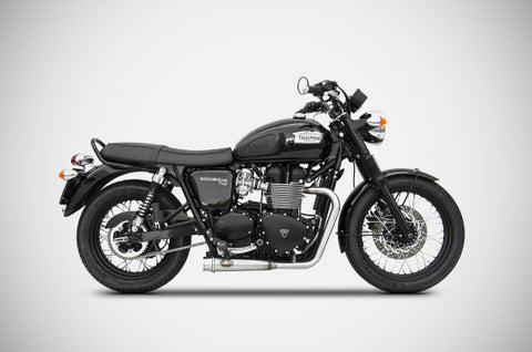 ZARD EXHAUST 2>2 FULL KIT Triumph Bonneville STEEL VERSION ZTPH076SKR