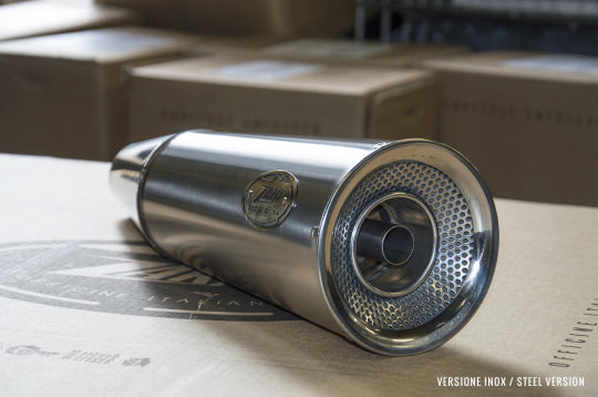 ZARD EXHAUST N. 2 SILENCERS Moto Guzzi V9 BOBBER - ROAMER 2016/19 BIG VERSION ZG080SSR