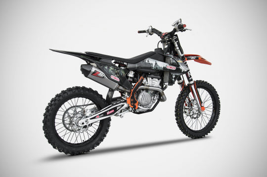 ZARD EXHAUST FULL KIT KTM 350 SX-F STEEL-ALUMINIUM VERSION ZKTM232SKR-FC