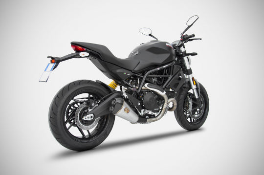 ZARD EXHAUST SILENCER Ducati MONSTER 797 2017/19 LOW MOUNTED VERSION ZD787SSR