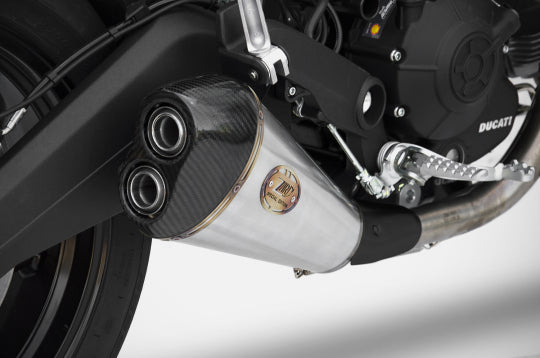ZARD EXHAUST SILENCER Ducati MONSTER 797 2017/19 LOW MOUNTED VERSION ZD787SSR