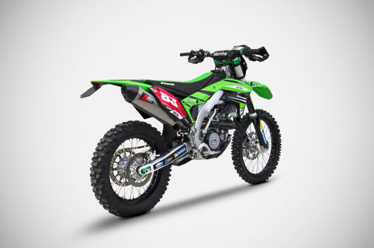 ZARD EXHAUST 2>1 FULL KIT Kawasaki KX KE 450 F STEEL VERSION ZKAW177SKR