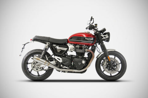 ZARD EXHAUST N.2 SLIP-ONS Triumph SPEED TWIN M.Y. 2018-19 CONICAL VERSION ZTPH090SSR