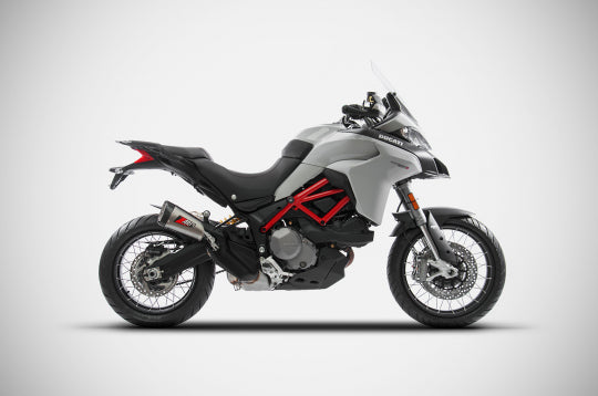 ZARD EXHAUST SLIP-ON SILENCER Ducati MULTISTRADA 950 2018-2019 SHORT VERSION ZD022STR-FC