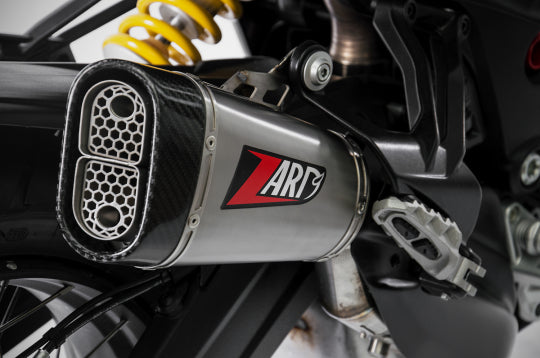 ZARD EXHAUST SLIP-ON SILENCER Ducati MULTISTRADA 950 2018-2019 SHORT VERSION ZD022STR-FC