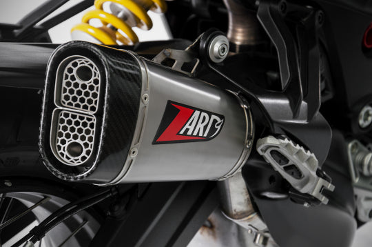 ZARD EXHAUST SLIP-ON SILENCER Ducati MULTISTRADA 950 2018-2019 SHORT VERSION ZD022STR-FC