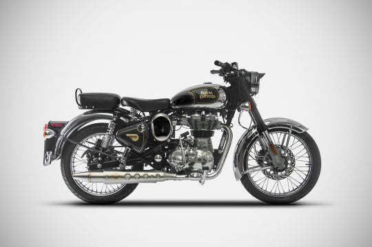 ZARD EXHAUST SLIP-ON ROYAL ENFIELD CLASSIC M.Y. 2019 CONICAL VERSION ZRE539SSR