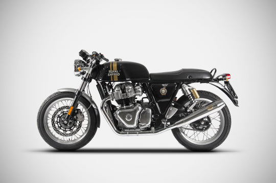 ZARD EXHAUST N. 2 SLIP-ONS ROYAL ENFIELD CONTINENTAL GT / INTERCEPTOR M.Y. 2019 CONICAL VERSION ZRE536SSR