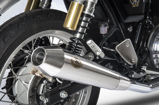 ZARD EXHAUST N. 2 SLIP-ONS ROYAL ENFIELD CONTINENTAL GT / INTERCEPTOR M.Y. 2019 CONICAL VERSION ZRE536SSR