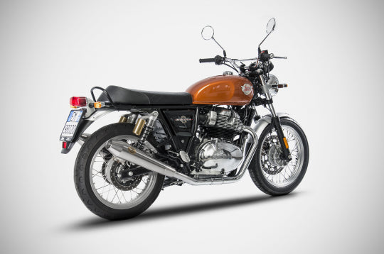 ZARD EXHAUST N. 2 SLIP-ONS ROYAL ENFIELD CONTINENTAL GT / INTERCEPTOR M.Y. 2019 CONICAL VERSION ZRE536SSR