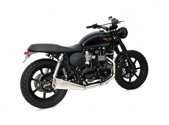 ZARD EXHAUST 2>1 LOW MOUNTED FULL KIT SHORT Triumph SCRAMBLER < M.Y. 2016 CARBURETTOR ZTPH049SKB-08