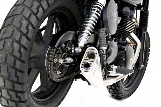 ZARD EXHAUST 2>1 LOW MOUNTED FULL KIT SHORT Triumph SCRAMBLER < M.Y. 2016 INJECTION ZTPH049SKB-08