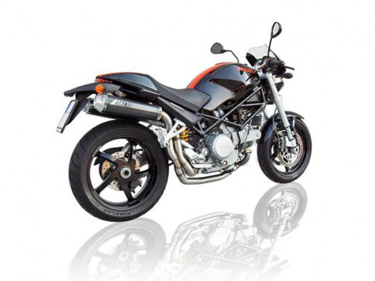 ZARD EXHAUST HIGHT MOUNTED SILENCERS Ducati MONSTER S2R 800 MY 06 LH-RH VERSION ZD024LSR-1