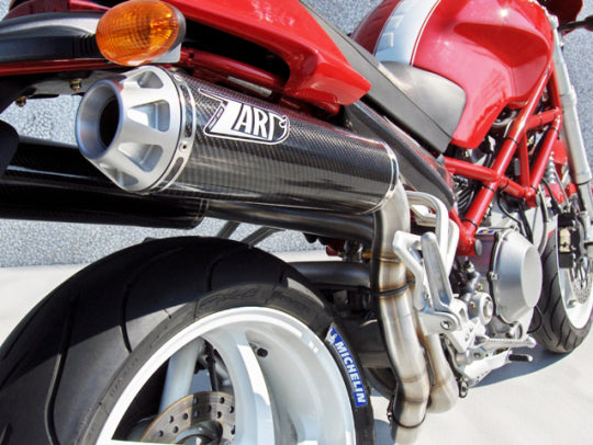 ZARD EXHAUST HEADER KIT + HIGHT MOUNTED SILENCERS Ducati MONSTER S2R 1000 2>2 LH-RH VERSION ZD017SKR