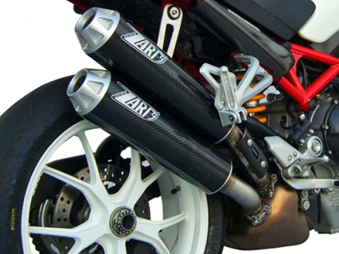 ZARD EXHAUST SILENCERS Ducati MONSTER S2R 1000 OVERLAPPED VERSION ZD024HSR-1