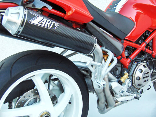 ZARD EXHAUST HIGHT MOUNTED SILENCERS Ducati MONSTER S4RS - T. STRETTA LH-RH VERSION ZD028LSR-1