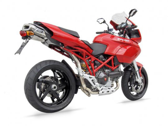 ZARD EXHAUST HEADERS KIT + 2>1>2 SILENCER Ducati MULTISTRADA 620/1000/1100 UNDER-SEAT VERSION ZD014SKR