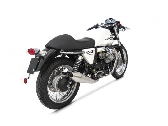 ZARD EXHAUST M.Y. 09-10 SILENCERS + HEADERS KIT Moto Guzzi V7 CAFÈ RACER-CAFÈ CLASSIC CONICAL VERSION ZG075SKR