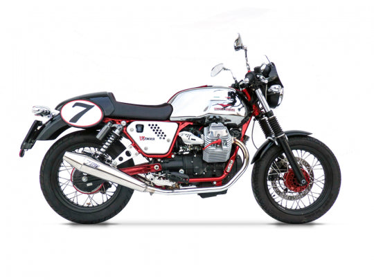 ZARD EXHAUST M.Y. 09-10 SILENCERS + HEADERS KIT Moto Guzzi V7 CAFÈ RACER-CAFÈ CLASSIC CONICAL VERSION ZG075SKR
