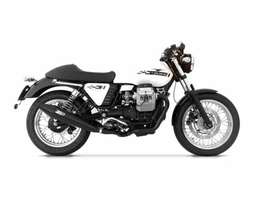 ZARD EXHAUST M.Y. 09-10 SILENCERS + HEADERS KIT Moto Guzzi V7 CAFÈ RACER-CAFÈ CLASSIC CONICAL VERSION ZG075SKR