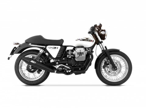 ZARD EXHAUST M.Y. 09-10 SILENCERS + HEADERS KIT Moto Guzzi V7 CAFÈ RACER-CAFÈ CLASSIC CONICAL VERSION ZG075SKR