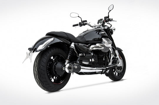 ZARD EXHAUST N. 2 SILENCERS Moto Guzzi CALIFORNIA > M.Y. 2013 BLACK VERSION ZG078SSR