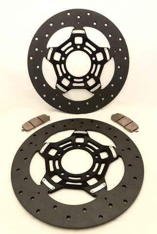 SICOM T-DRIVE CARBON FIBRE + CERAMIC COMPOSITE DISCS SET FOR DUCATI AND MV AGUSTA