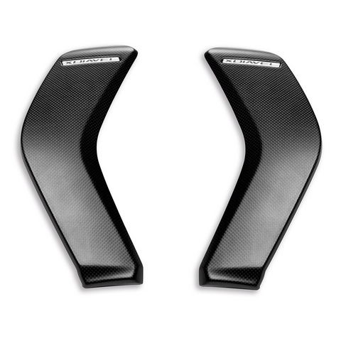 DUCATI XDIAVEL CARBON RADIATOR COVERS MATTE 96980782A / GLOSS 96980782AB