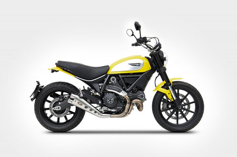 ZARD DUCATI SCRAMBLER LIMITED EDITION LOW MOUNT SLIP-ON EXHAUST / ZD778SSR - DennisPowerSport - 1