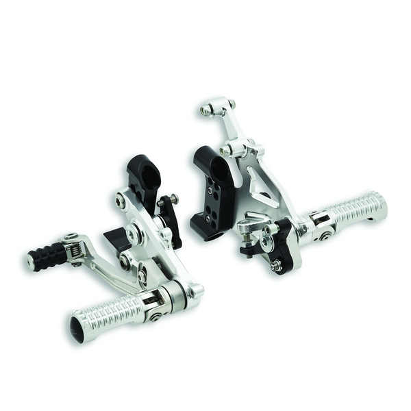 DUCATI PANIGALE V2 ADJUSTABLE ALUMINUM RIDER FOOTPEGS REARSETS 96280621AA
